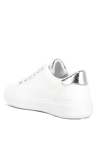 Claude Faux Leather Back Panel Detail Sneakers - Modestly Vogue 