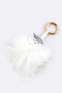 Stylish Clothing Accessories for Every Look – Trendy & Chic Accessories for Women | Modestly Vogue Leather Owl Fur Pom Key Charm - Modestly Vogue 