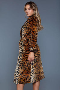 Leopard Robe - Modestly Vogue 