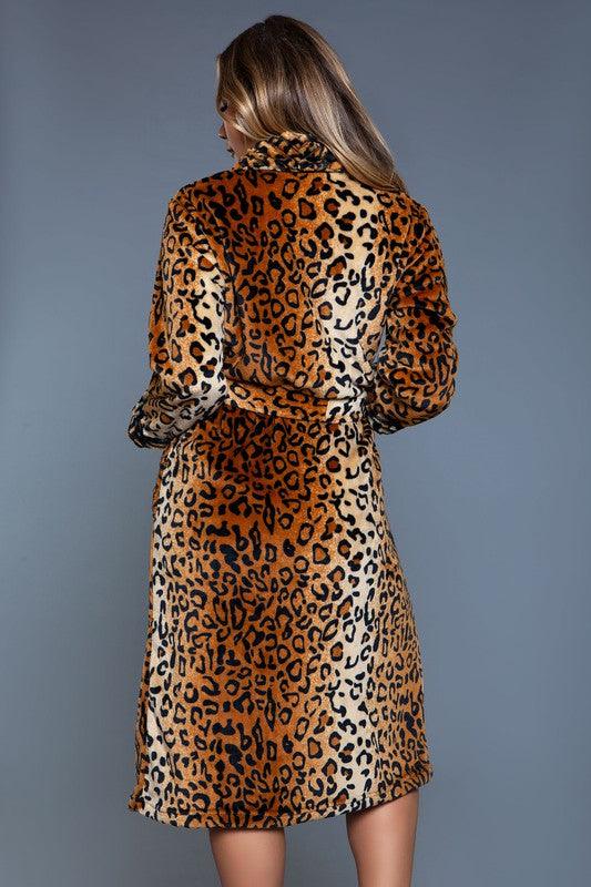 Leopard Robe - Modestly Vogue 