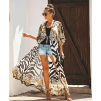 Leopard Print Kimono – Bold & Boho Chic Statement Cover-Up - Modestly Vogue 