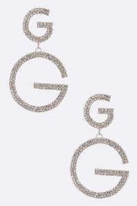 G Logo Rhinestone Iconic – Sparkling Statement Glamorous Style - Modestly Vogue 