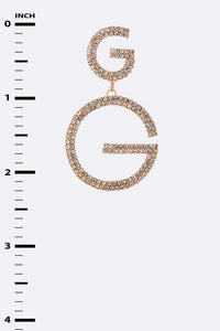 G Logo Rhinestone Iconic – Sparkling Statement Glamorous Style - Modestly Vogue 