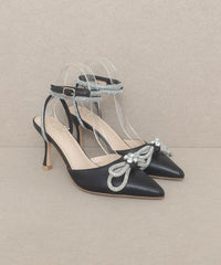 Oasis Society Chelsea - Bow Front Kitten Heel - Modestly Vogue 