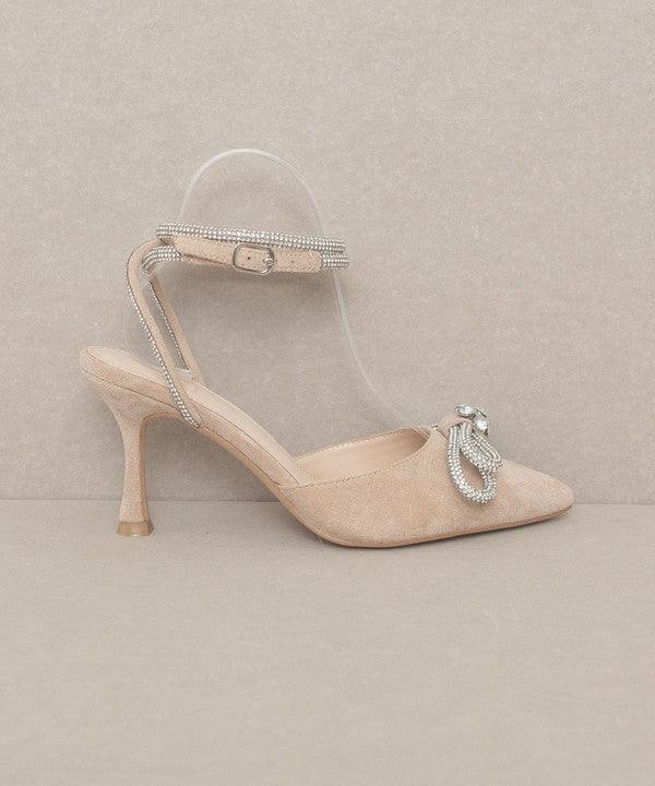 Oasis Society Chelsea - Bow Front Kitten Heel - Modestly Vogue 