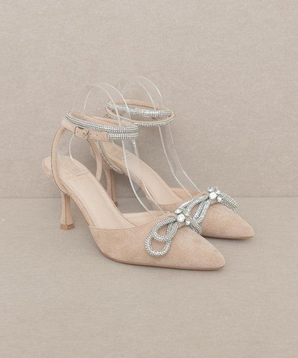 Oasis Society Chelsea - Bow Front Kitten Heel - Modestly Vogue 