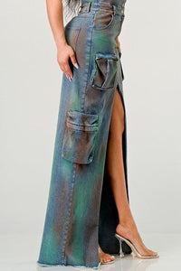 Denim Dresses – Timeless Styles | ATHINA VINTAGE HAND WASHED BUTTON UP SLIT DRESS - Modestly Vogue 