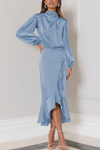 Dresses Women – Timeless Styles Every Occasion | Modestly Vogue Satin long sleeve dress - Modestly Vogue 