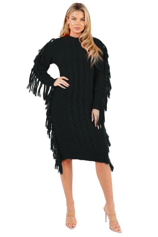 Stylish Dresses for Women – Trendy & Timeless Styles for Every Occasion | Modestly Vogue Flattering Curvy Fit | Stylish & Comfortable Plus-Size Clothing | Modestly Vogue FASHION SWEATER DRESS - Modestly Vogue 