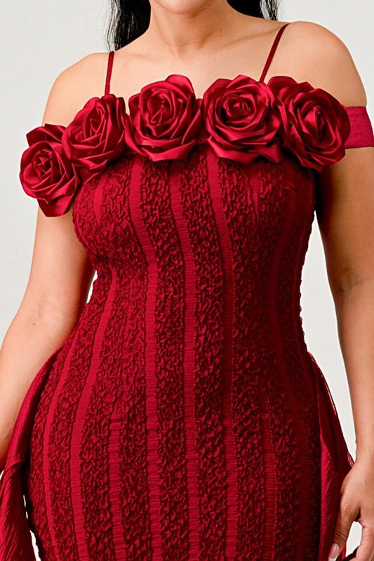 Stylish Dresses for Women – Trendy & Timeless Styles for Every Occasion | Modestly Vogue Luxury Couture Collection – Elegant Formal & Evening Gowns for Special Occasions | Modestly Vogue Enchanting Rose Off-Shoulder Dress - Modestly Vogue 