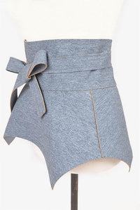 Denim Skirt Wrap Around Tie Belt - Modestly Vogue 