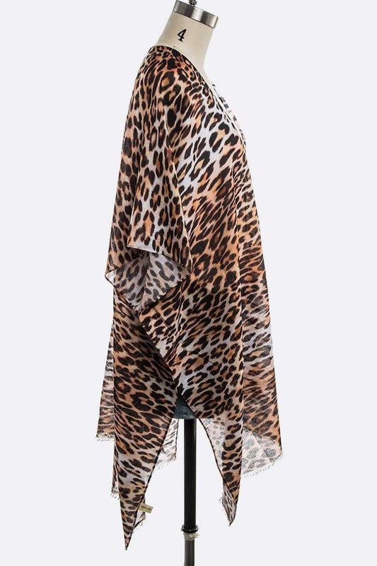 Leopard Printed Kimono Cardigan – Bold & Chic Animal Print Layer - Modestly Vogue 