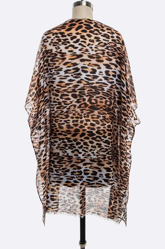 Leopard Printed Kimono Cardigan – Bold & Chic Animal Print Layer - Modestly Vogue 