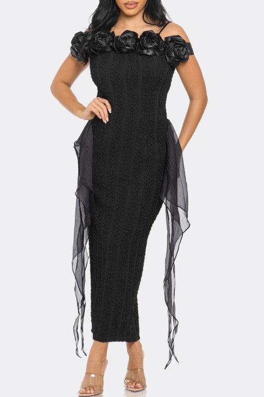 Stylish Dresses for Women – Trendy & Timeless Styles for Every Occasion | Modestly Vogue Luxury Couture Collection – Elegant Formal & Evening Gowns for Special Occasions | Modestly Vogue Enchanting Rose Off-Shoulder Dress - Modestly Vogue 