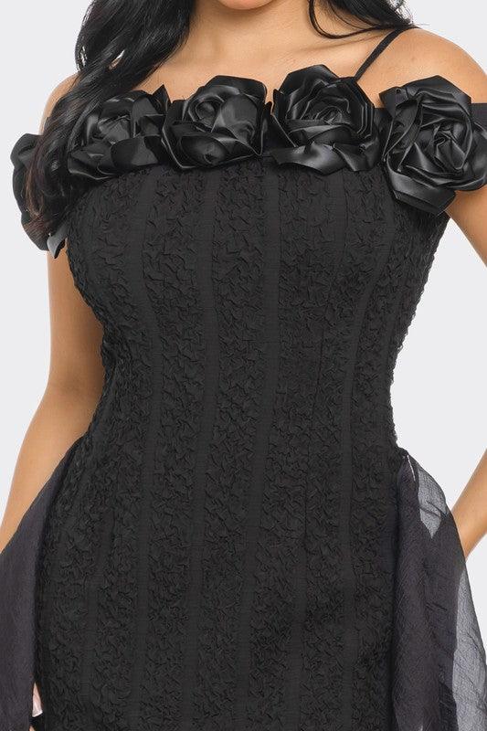 Stylish Dresses for Women – Trendy & Timeless Styles for Every Occasion | Modestly Vogue Luxury Couture Collection – Elegant Formal & Evening Gowns for Special Occasions | Modestly Vogue Enchanting Rose Off-Shoulder Dress - Modestly Vogue 