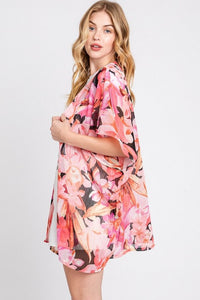 Floral Lightweight Kimono Cover-Up – Breezy & Stylish Layering Piece - Modestly Vogue 