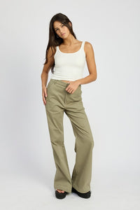 HIGH WAISTED WIDE LEG PANTS - Modestly Vogue 