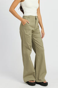 HIGH WAISTED WIDE LEG PANTS - Modestly Vogue 