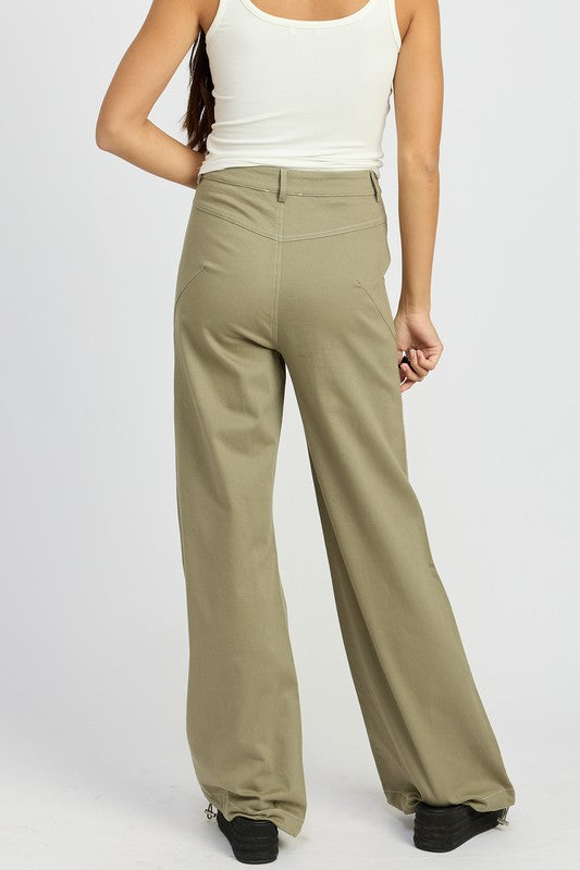 HIGH WAISTED WIDE LEG PANTS - Modestly Vogue 