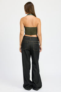 Denim FLEECE LINED JEAN PANTS - Modestly Vogue 