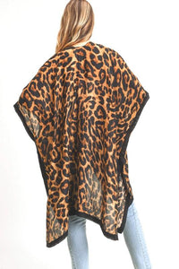 Stylish Cardigans & Kimonos for Women – Trendy & Versatile Outerwear for Any Occasion | Modestly Vogue Leopard Animal Print Long Kimono Cardigan - Modestly Vogue 