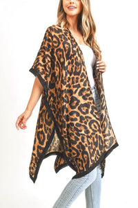 Stylish Cardigans & Kimonos for Women – Trendy & Versatile Outerwear for Any Occasion | Modestly Vogue Leopard Animal Print Long Kimono Cardigan - Modestly Vogue 