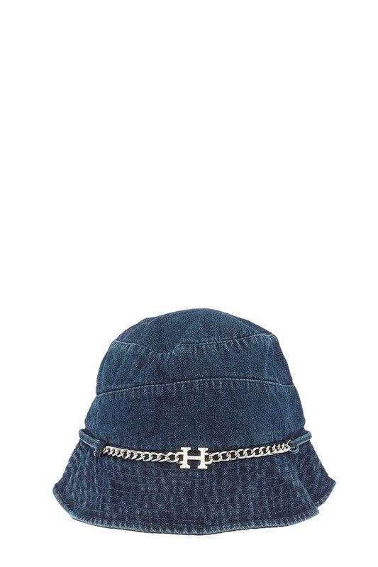 Stylish Beanie & Fedora & Baseball Cap Hats – Warm, Trendy Hats for Every Season | Modestly Vogue H Metal Accent Bucket Hat - Modestly Vogue 