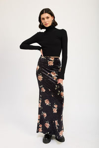 HIGH WAIST MAXI PENCIL SKIRT - Modestly Vogue 