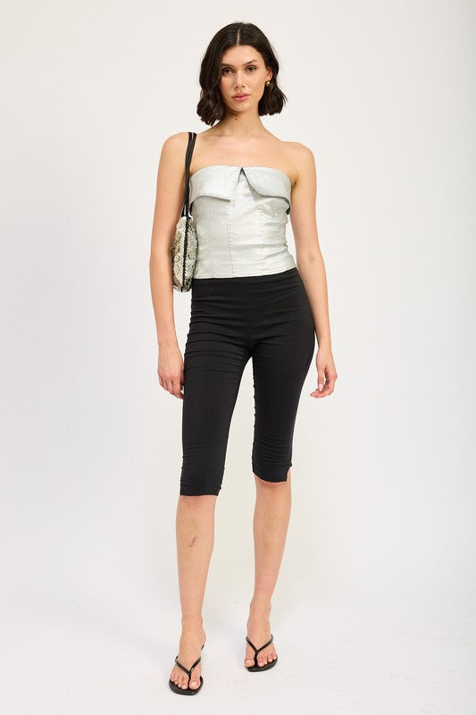 FOLD OVER CORSET TOP - Modestly Vogue 