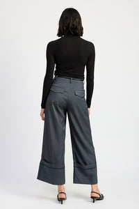 Fold-Over Pleated Pants – Elegant and Stylish Design - Modestly Vogue 