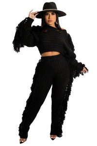 WOMEN FASHION 2PC SWEATER PANTS SET - Modestly Vogue 