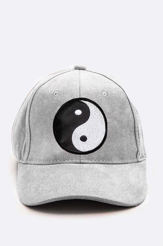 Stylish Beanie & Fedora & Baseball Cap Hats – Warm, Trendy Hats for Every Season | Modestly Vogue Yin Yang Patch Faux Suede Cap - Modestly Vogue 