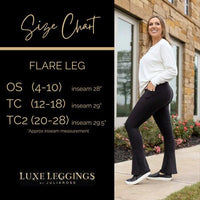 Navy FLARE Leggings with Pocket - Modestly Vogue 