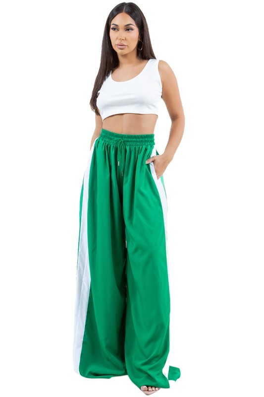 WOMEN FASHION CASUAL WIDE LEG PANTS - Modestly Vogue 