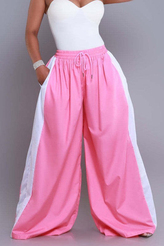 WOMEN FASHION CASUAL WIDE LEG PANTS - Modestly Vogue 