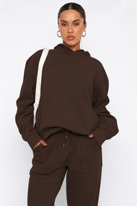 2pc Hoodie Sweat Set With Pockets - Modestly Vogue 