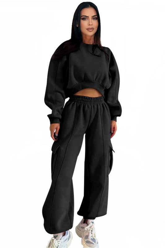 SEXY TWO PIECE TOP AND PANT SET - Modestly Vogue 