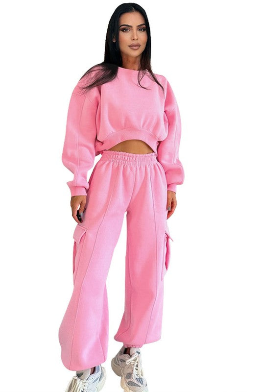 SEXY TWO PIECE TOP AND PANT SET - Modestly Vogue 