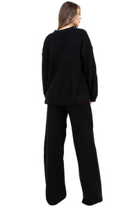 WOMEN FASHION 2PCS SWEATER PANTS SET - Modestly Vogue 