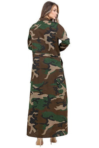 Stylish Dresses for Women – Trendy & Timeless Styles for Every Occasion | Modestly Vogue Flattering Curvy Fit | Stylish & Comfortable Plus-Size Clothing | Modestly Vogue WOMEN FASHION CAMOFLAGE LONG MAXI DRESS - Modestly Vogue 