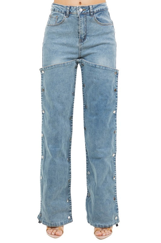 WOMEN FASHION STYLE DENIM PANTS - Modestly Vogue 