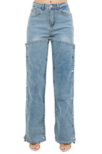 WOMEN FASHION STYLE DENIM PANTS - Modestly Vogue 