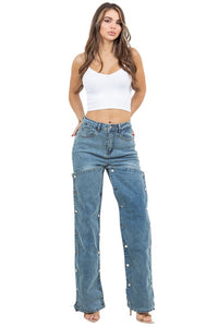 WOMEN FASHION STYLE DENIM PANTS - Modestly Vogue 