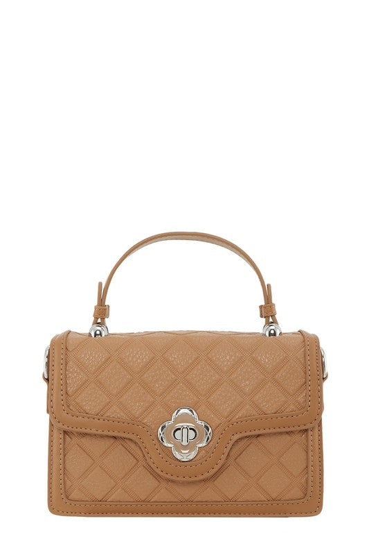 Quilted Square Leather Crossbody Bag – Chic and Functional Leather Bag for Everyday Style - Modestly Vogue 