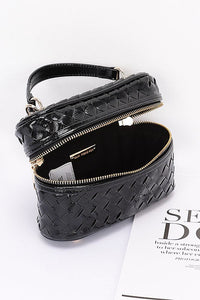 Braided Metallic Top Handle Vanity Swing Bag | Elegant Women’s Handbag - Modestly Vogue 