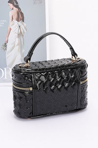 Braided Metallic Top Handle Vanity Swing Bag | Elegant Women’s Handbag - Modestly Vogue 