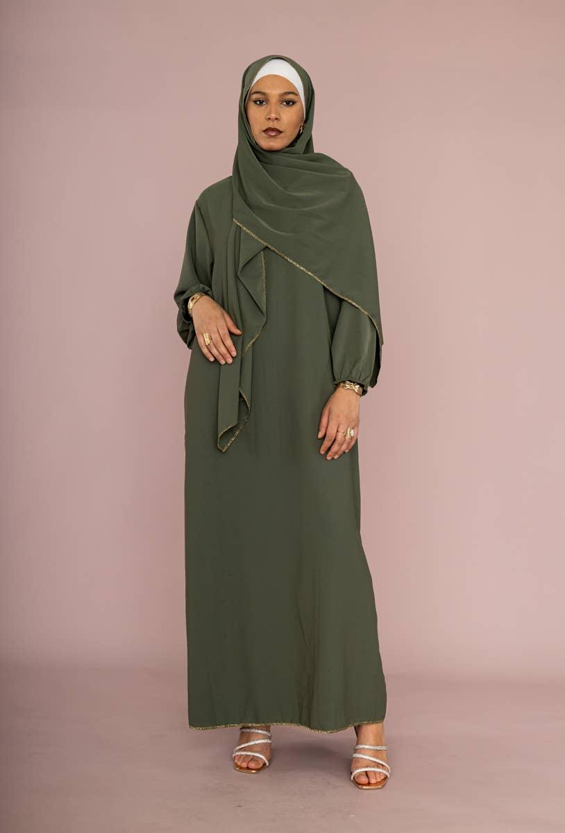 Medina silk abaya for women - Modestly Vogue 