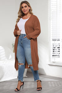 Plus Size Open Front Cardigan – Long Sleeve Layer - Modestly Vogue 