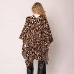 Soft Knit Leopard Print Ruana – Cozy & Stylish Layering Piece for Every Season"