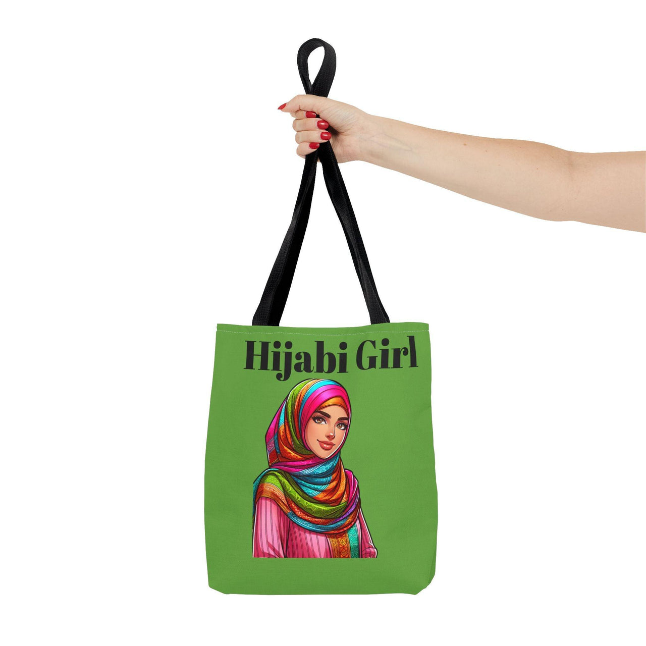 Colorful Hijabi Girl Tote Bag - Stylish and Functional for Every Occasion - Modestly Vogue 